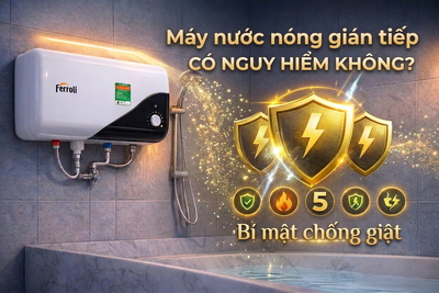 Máy nước nóng gián tiếp có nguy hiểm không? 5 bí mật chống giật 100%