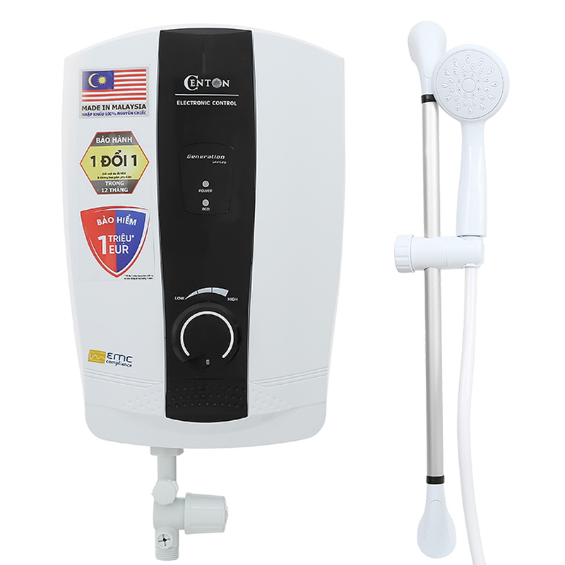 Máy nước nóng trực tiếp Centon 4500W WH8338E EMC