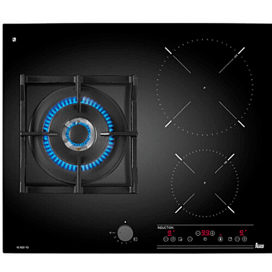 Bếp từ kết hợp ga 3 vùng nấu âm Teka IG 620 1G AI AL DR CI 40213010 3600W