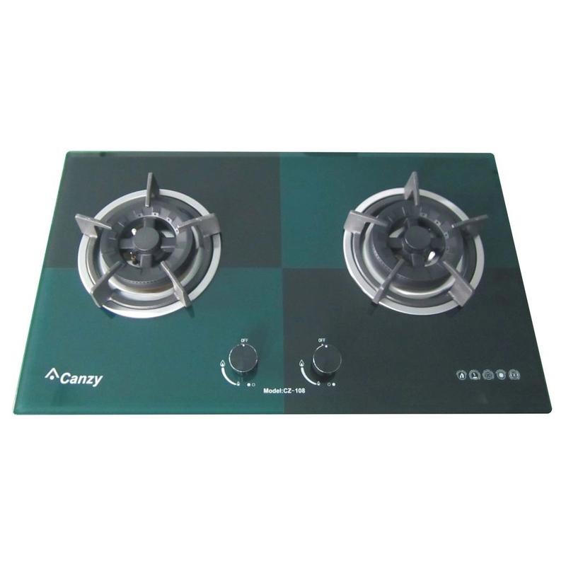 Bếp ga đôi âm Canzy CZ 102 màu xanh đen