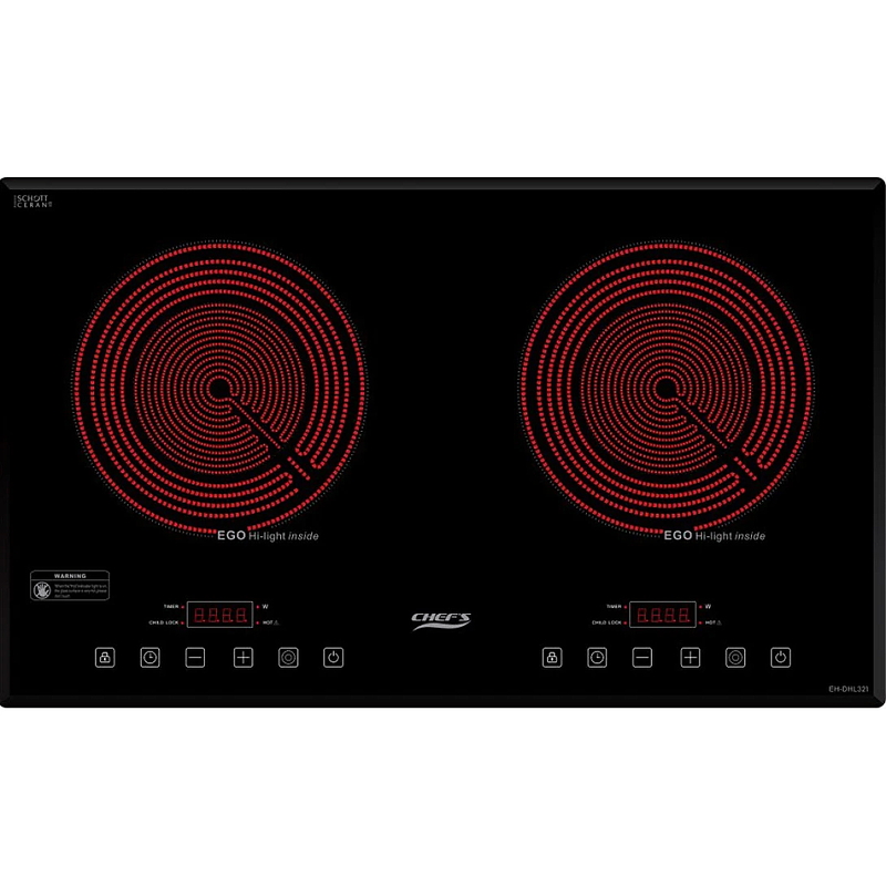 Bếp hồng ngoại đôi âm Chefs EH-DHL321 3400W