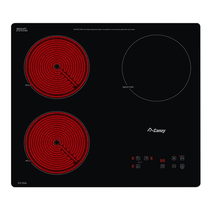 Bếp từ hồng ngoại 3 vùng nấu âm Canzy CZ-3GA 5400W