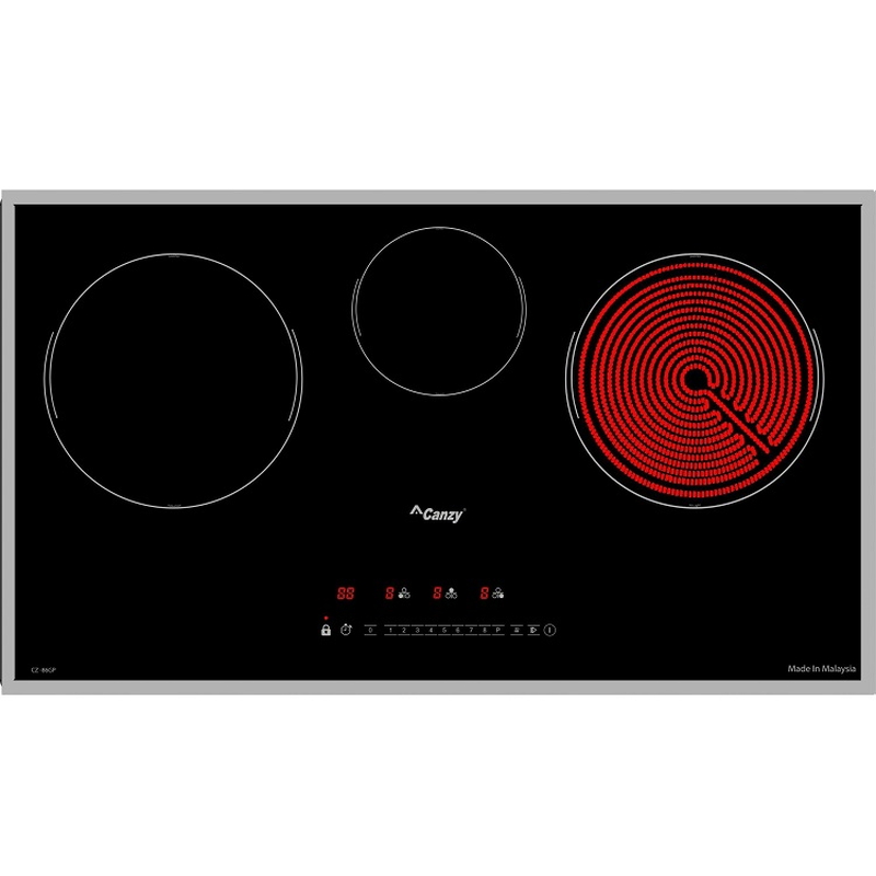 Bếp từ hồng ngoại 3 vùng nấu âm Canzy CZ-86GP 5200W