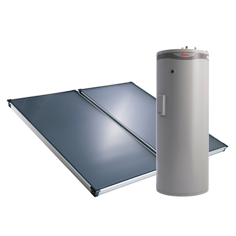 Máy nước nóng năng lượng mặt trời Rheem 270 lít 591270/2T Premier Loline tấm phẳng tách rời