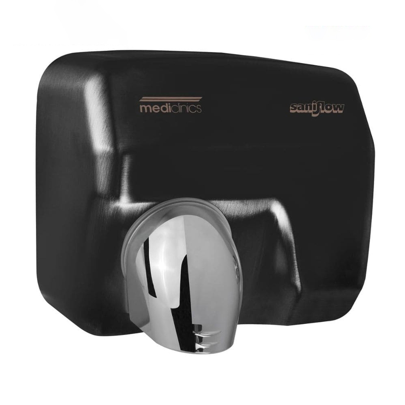 Máy sấy tay Mediclinics E05B siêu tốc cảm biến Saniflow màu đen