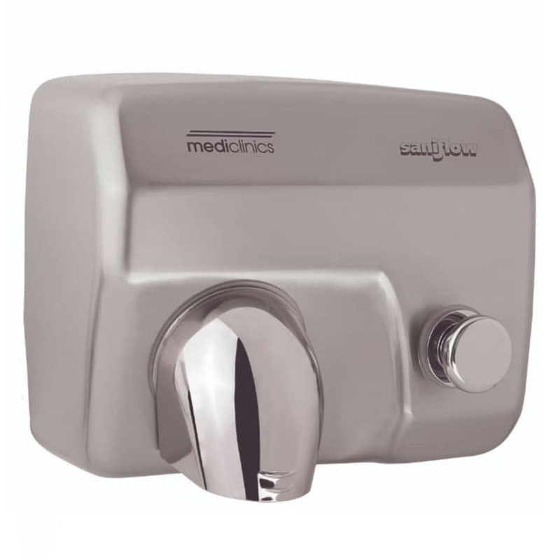 Máy sấy tay Mediclinics E88CS siêu tốc Saniflow có nút nhấn