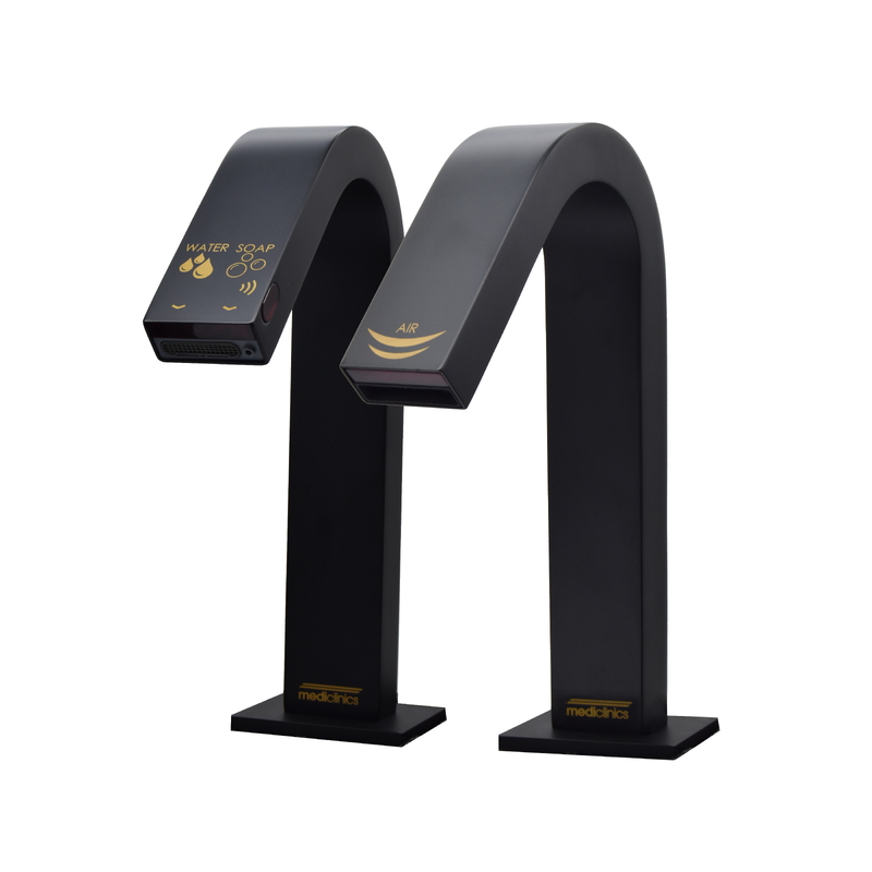 Máy sấy tay Mediclinics UCM092AB cảm biến kèm vòi nước hộp xà phòng