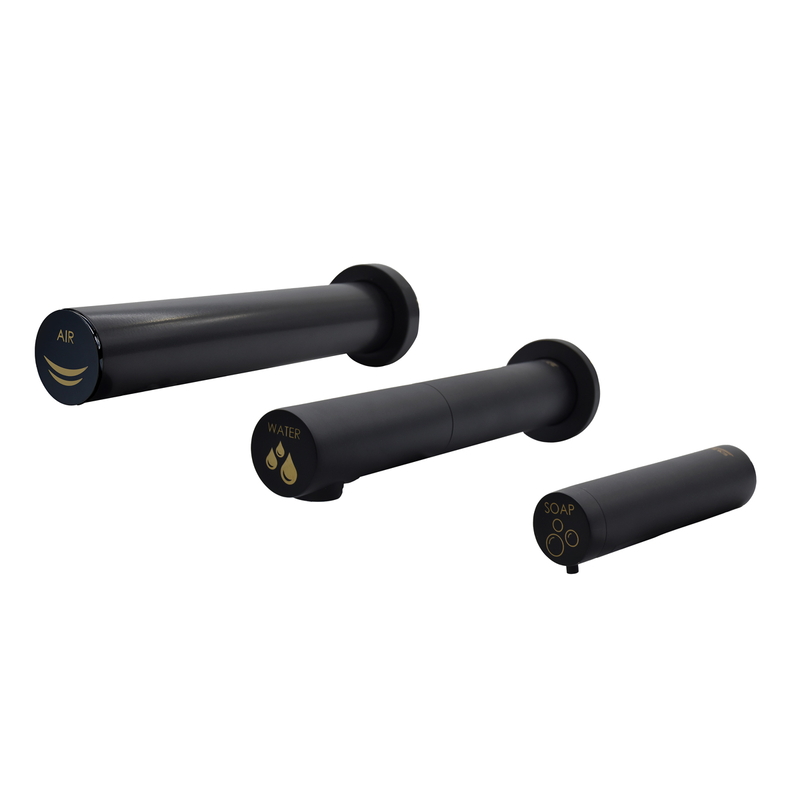 Máy sấy tay Mediclinics UCM093AB cảm biến kèm vòi nước hộp xà phòng