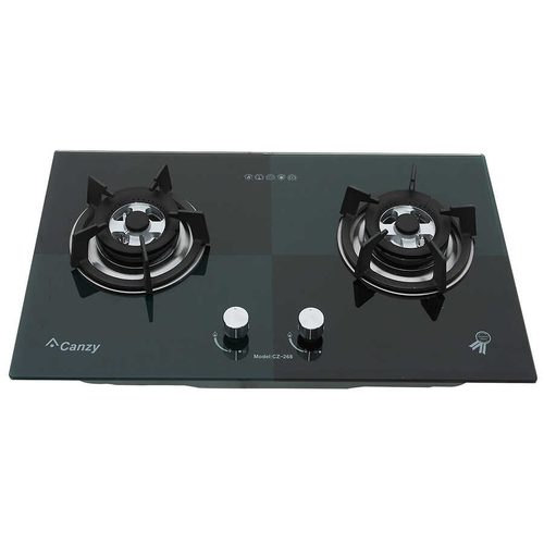 Bếp ga đôi âm Canzy CZ 108 màu xanh